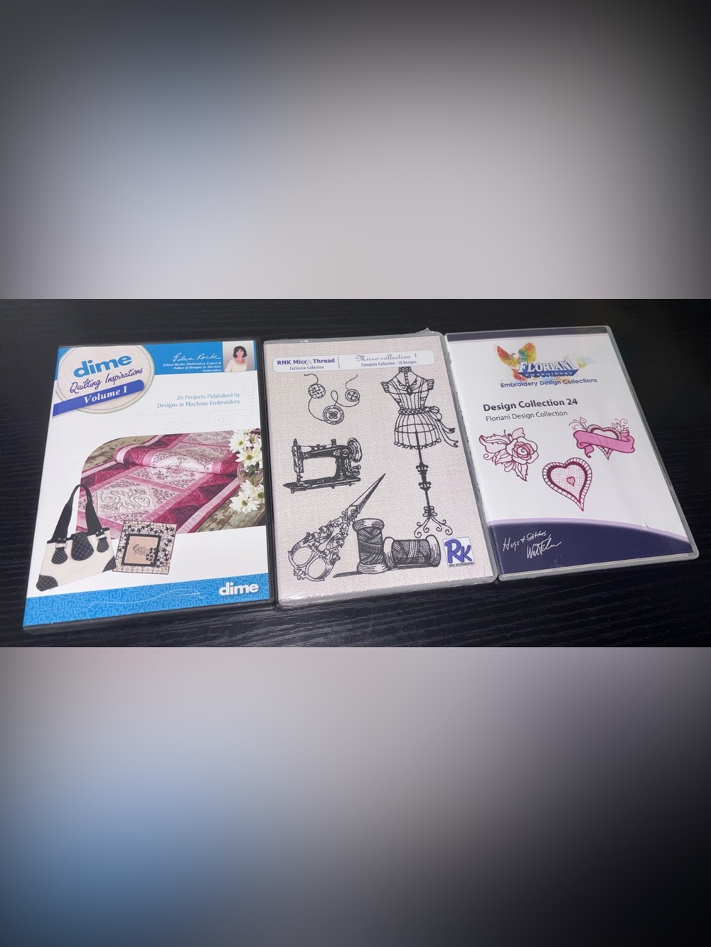 Embroidery design dvd set